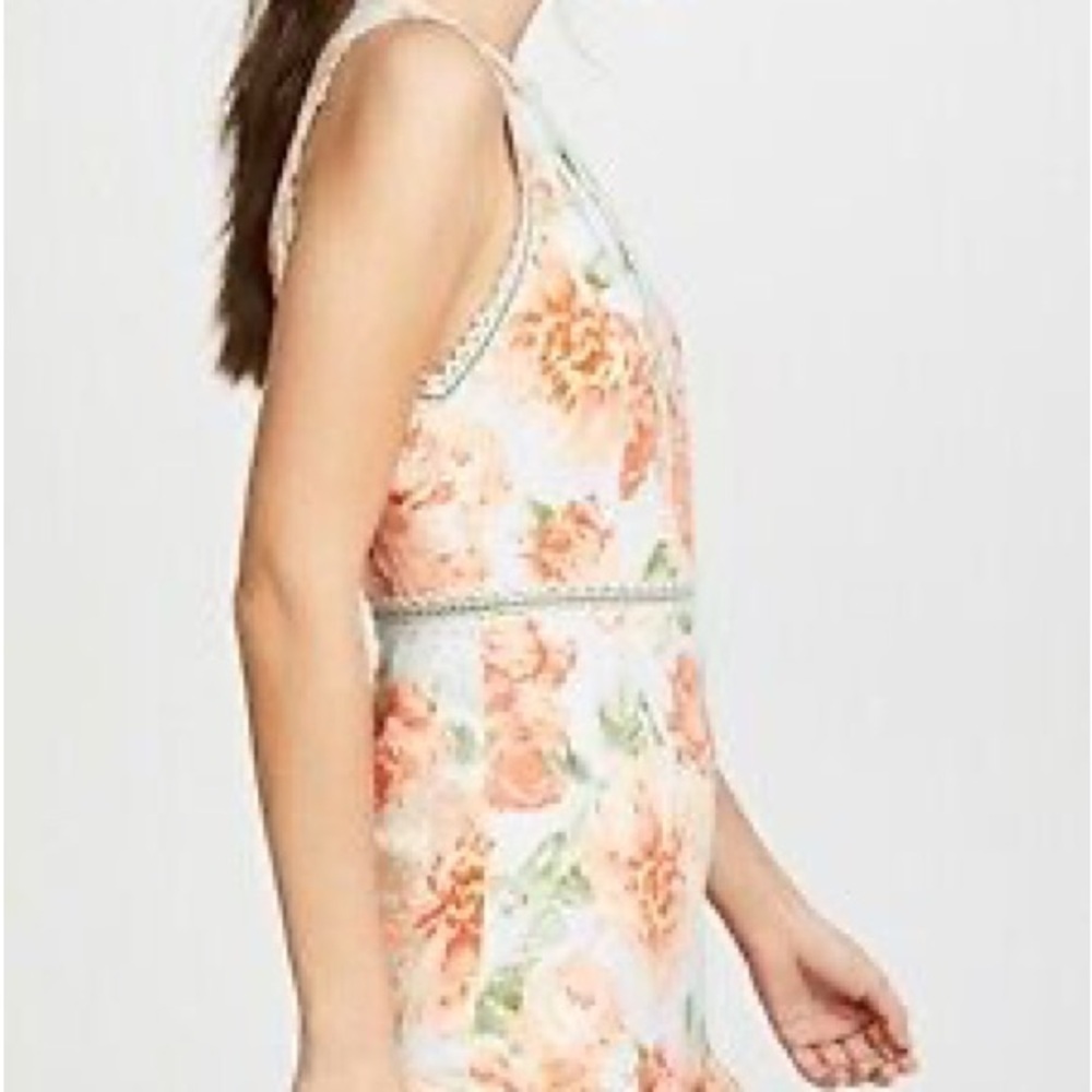 NWT Alice & Oliva V Neck Floral Sleeveless  Dress Size 4 - Picture 3 of 8